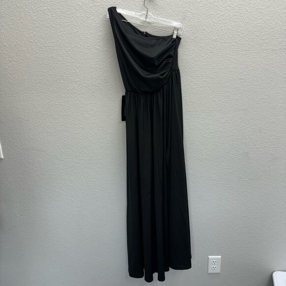 Luxedo Dress Women's Size M Black One Shoulder Maxi Dress Formal New - Picture 1 of 4